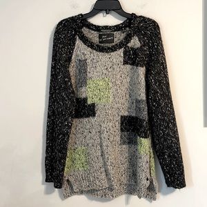 Scotch and soda Maison scotch rock 'n' roll grey and black sweater